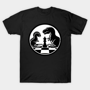 Dinosaur Chess Faceoff T-Shirt